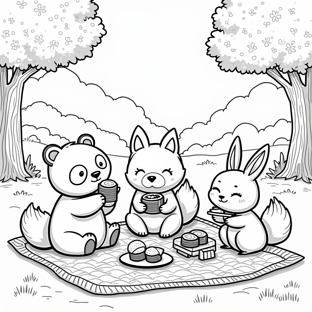 Sushi Coloring Pages - Page 3