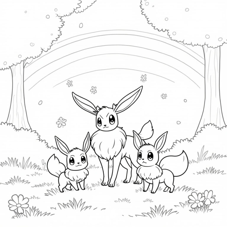 Sylveon Coloring Pages - Page 1