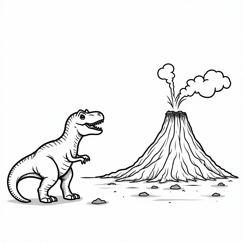 T-Rex Coloring Pages - Page 3