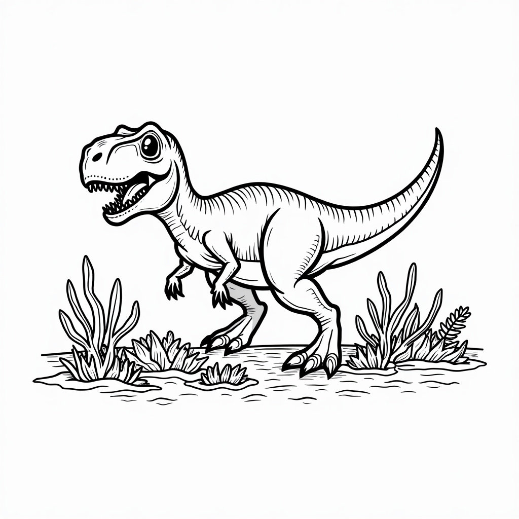 T-Rex Coloring Pages - Page 4