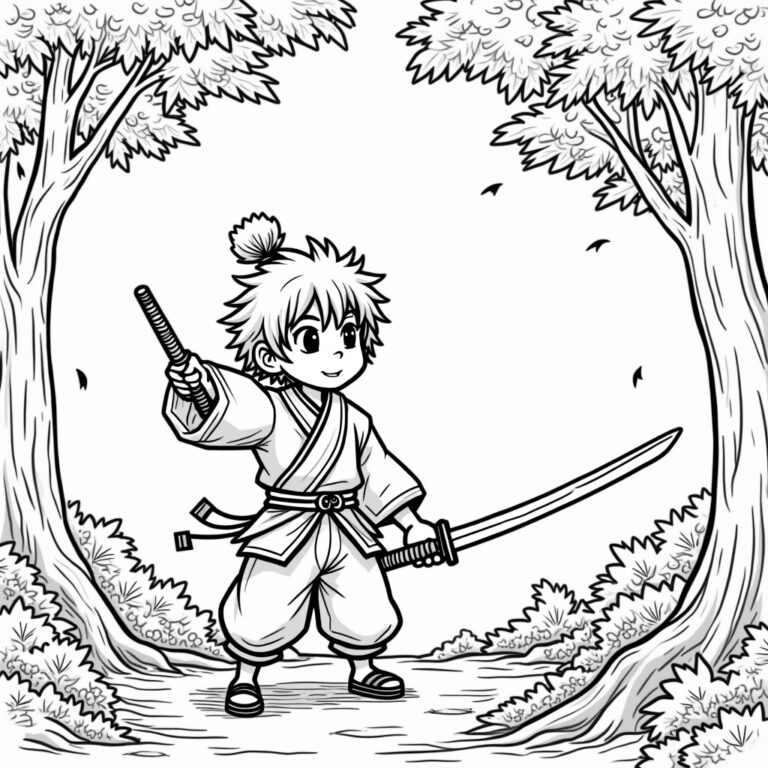 Tanjiro Coloring Pages - Page 1