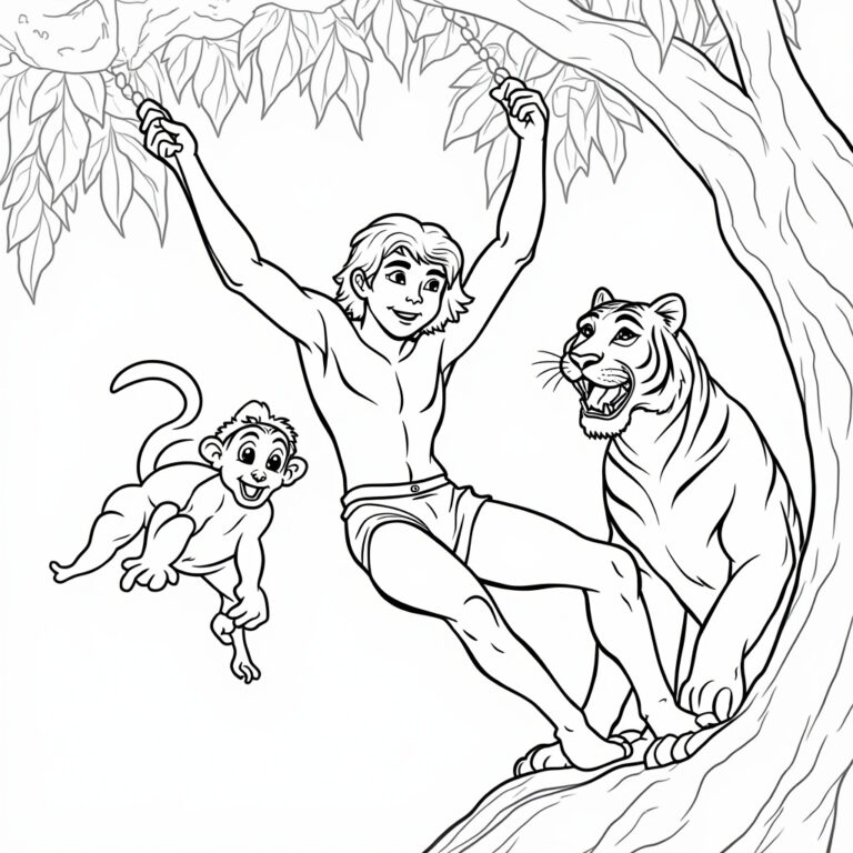 Tarzan Coloring Pages - Page 1