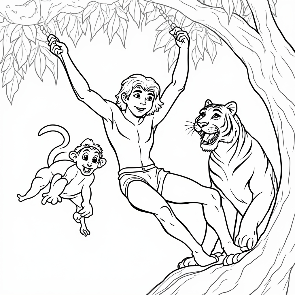 Tarzan Coloring Pages - Page 1