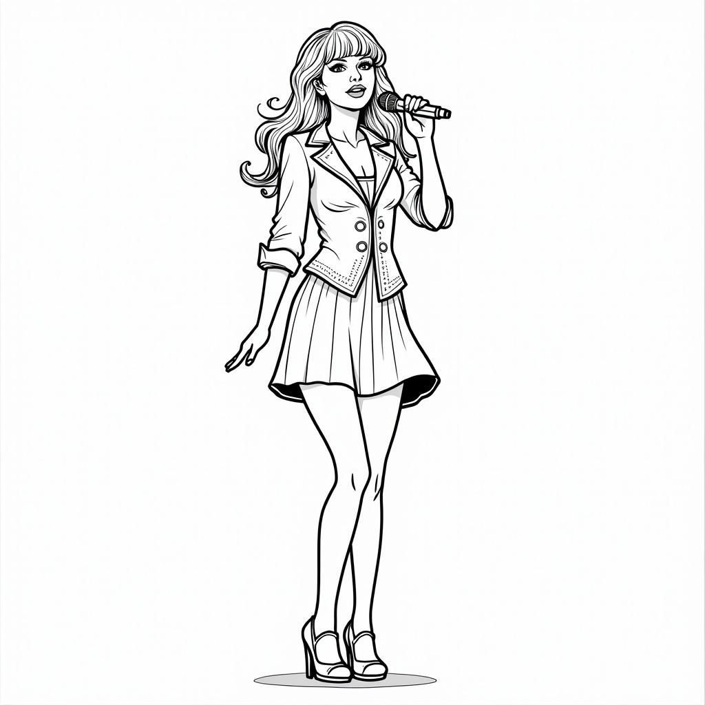 Taylor Swift Coloring Pages - Page 1