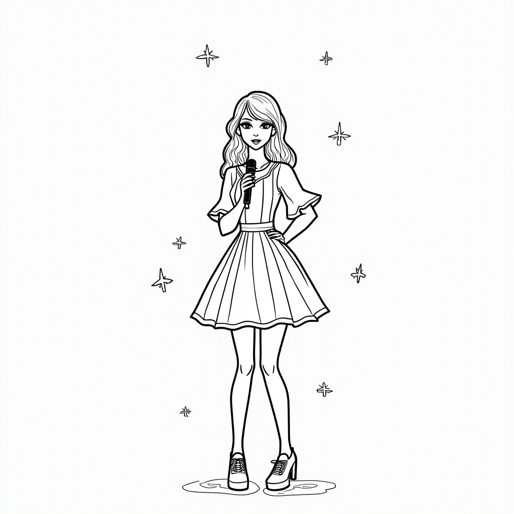 Taylor Swift Coloring Pages - Page 5