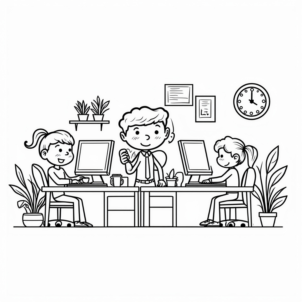The Office Coloring Pages - Page 1
