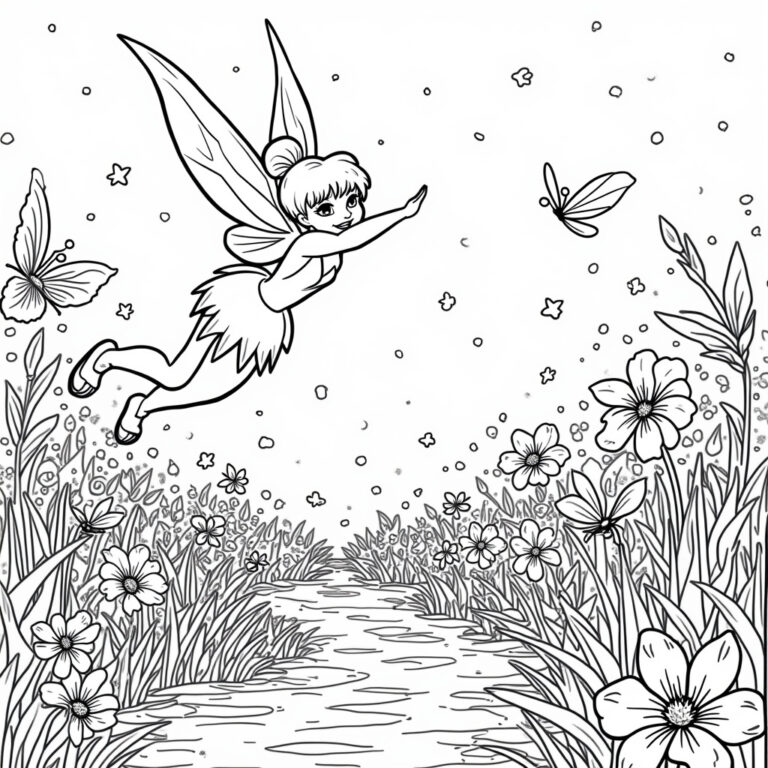 Tinker Bell Coloring Pages - Page 1