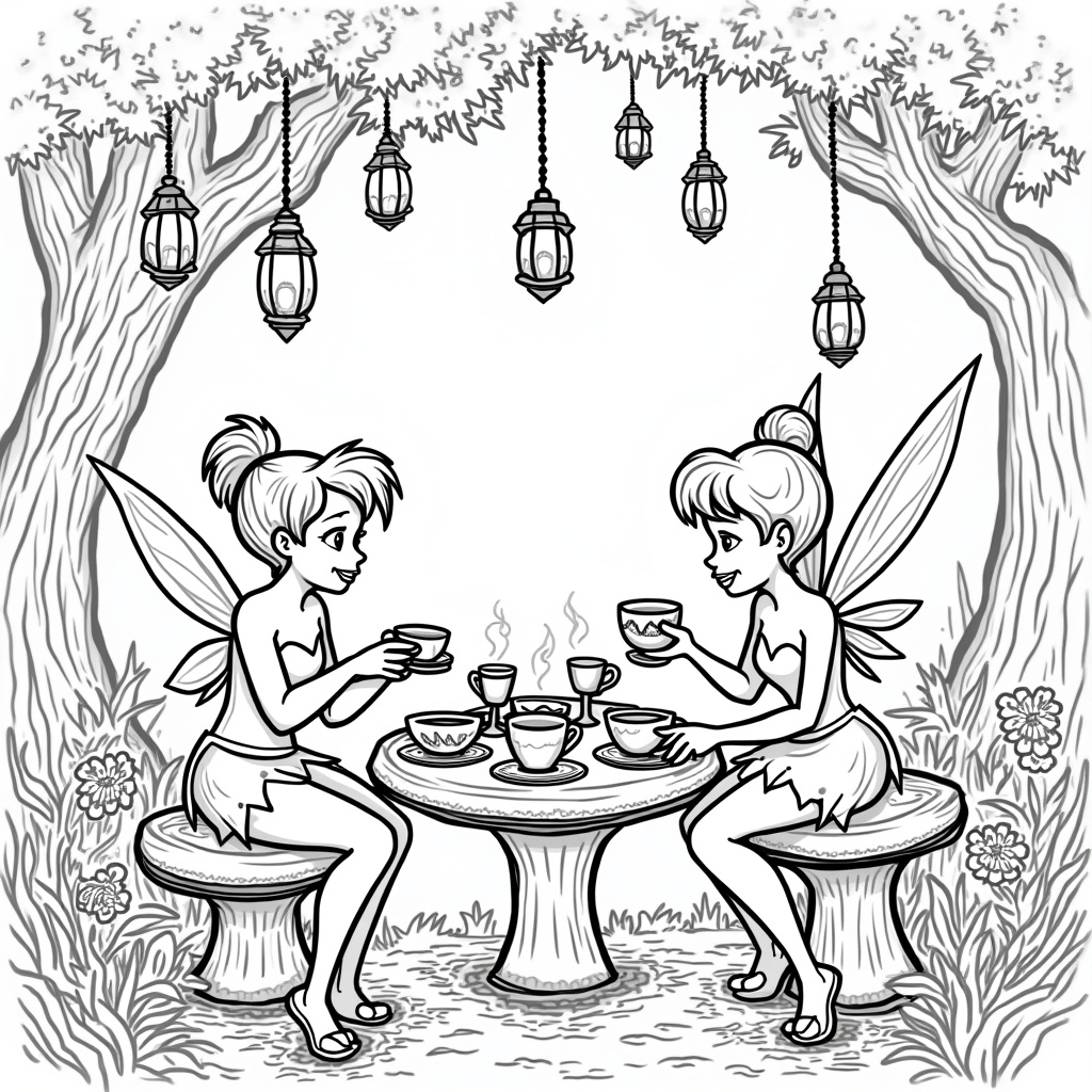 Tinker Bell Coloring Pages - Page 2