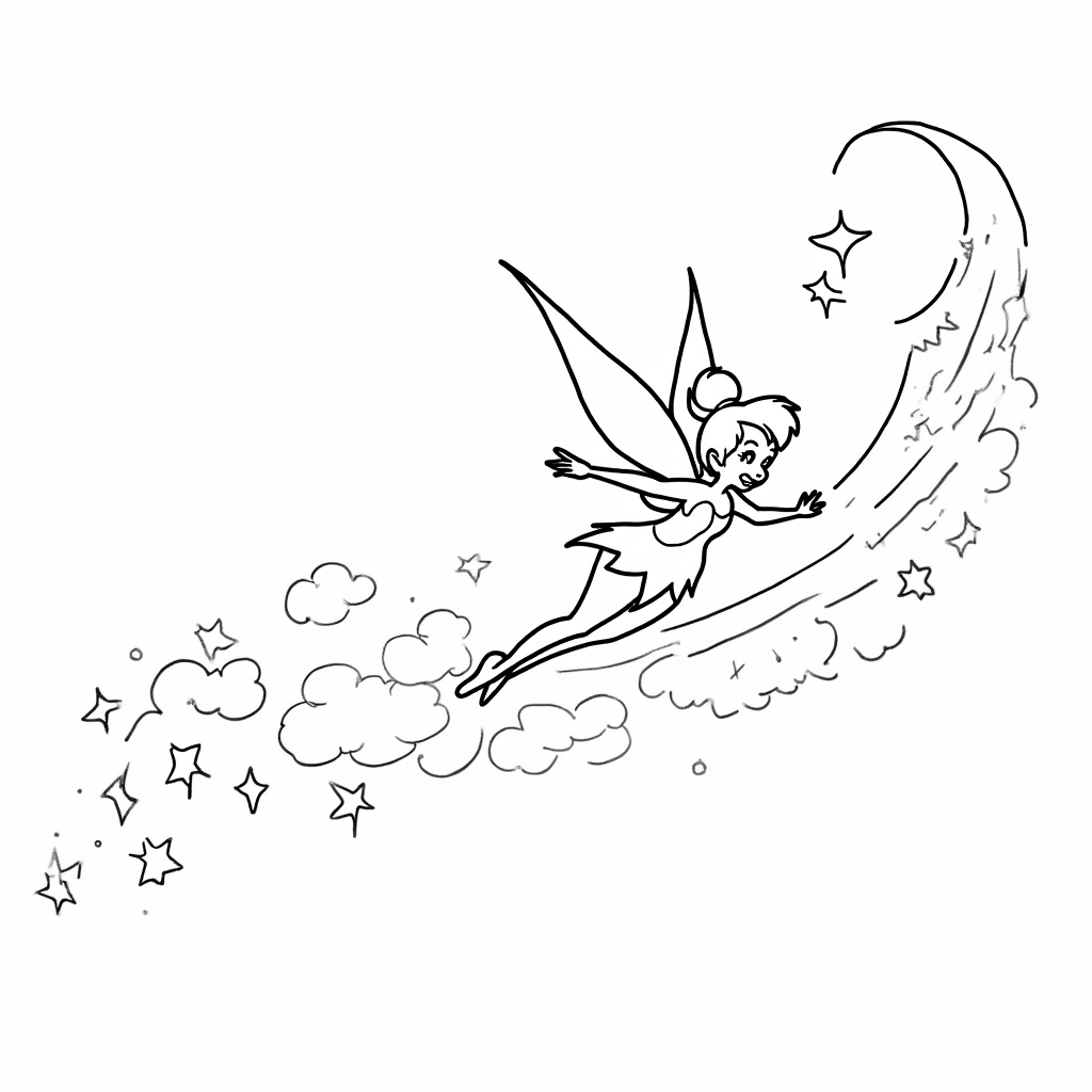 Tinker Bell Coloring Pages - Page 3