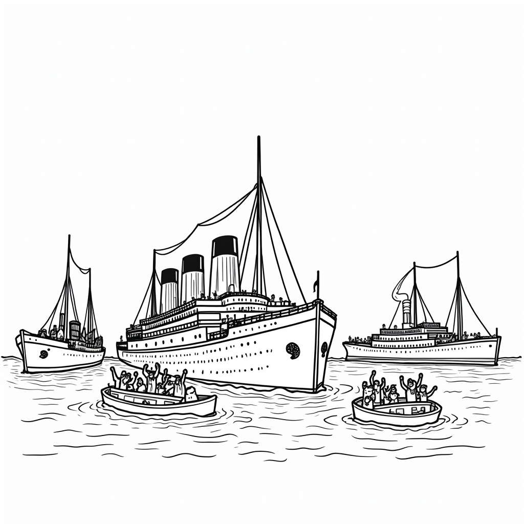 Titanic Coloring Pages - Page 2
