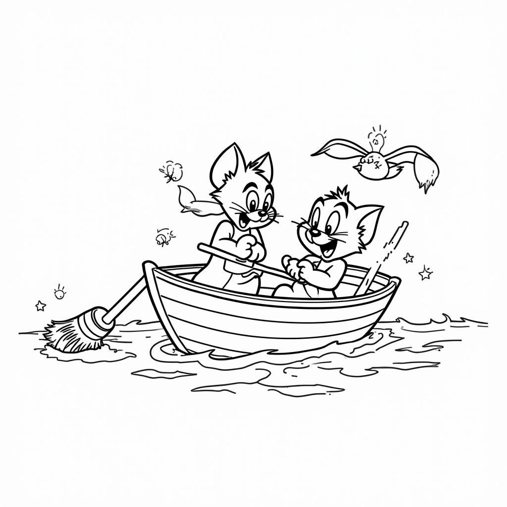Tom and Jerry Coloring Pages - Page 3