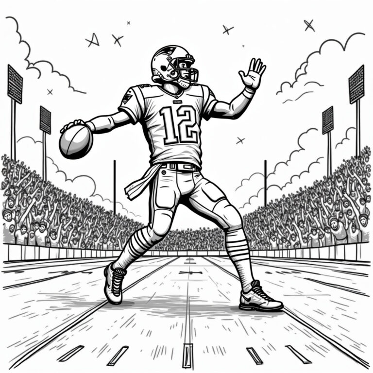Tom Brady Coloring Pages - Page 1