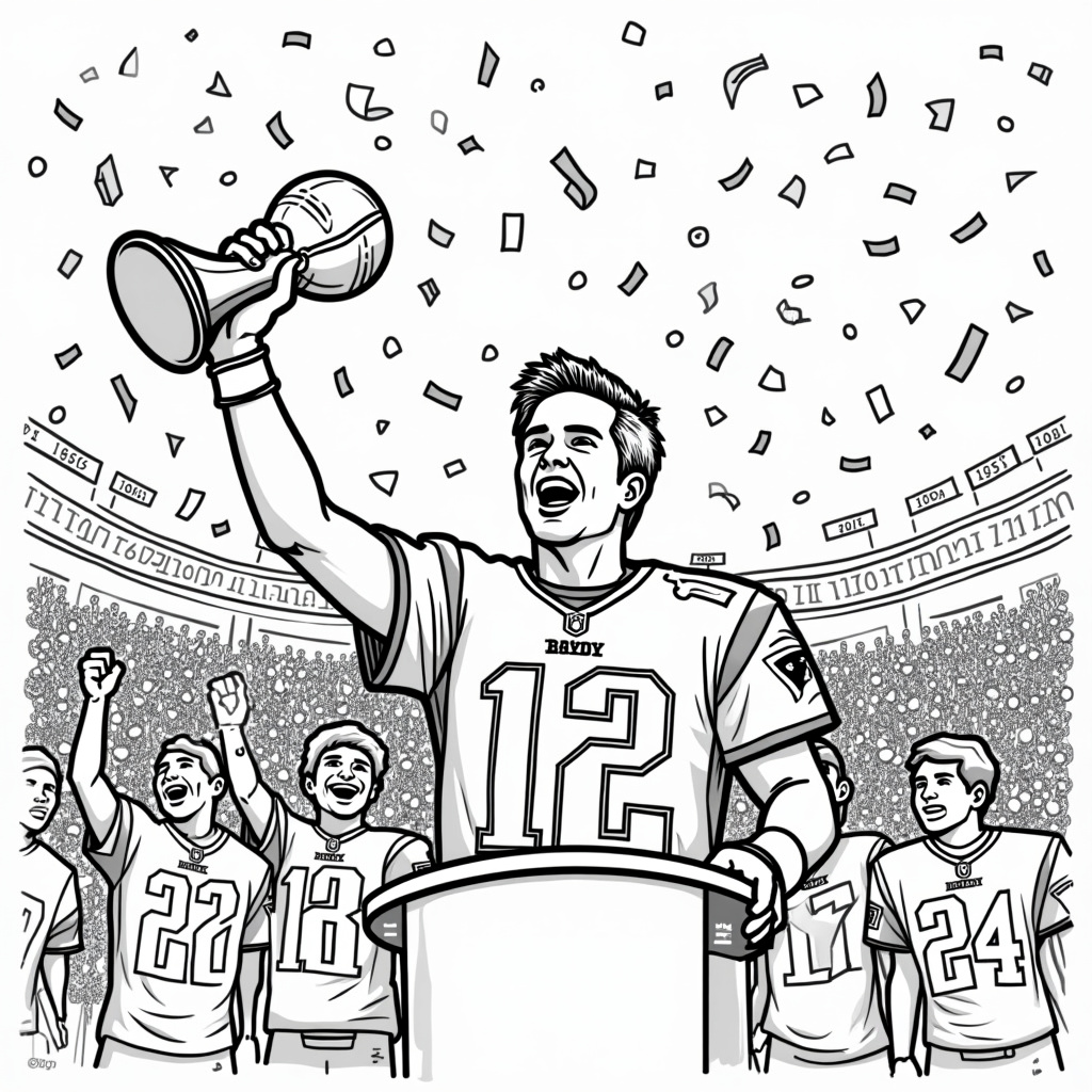 Tom Brady Coloring Pages - Page 2