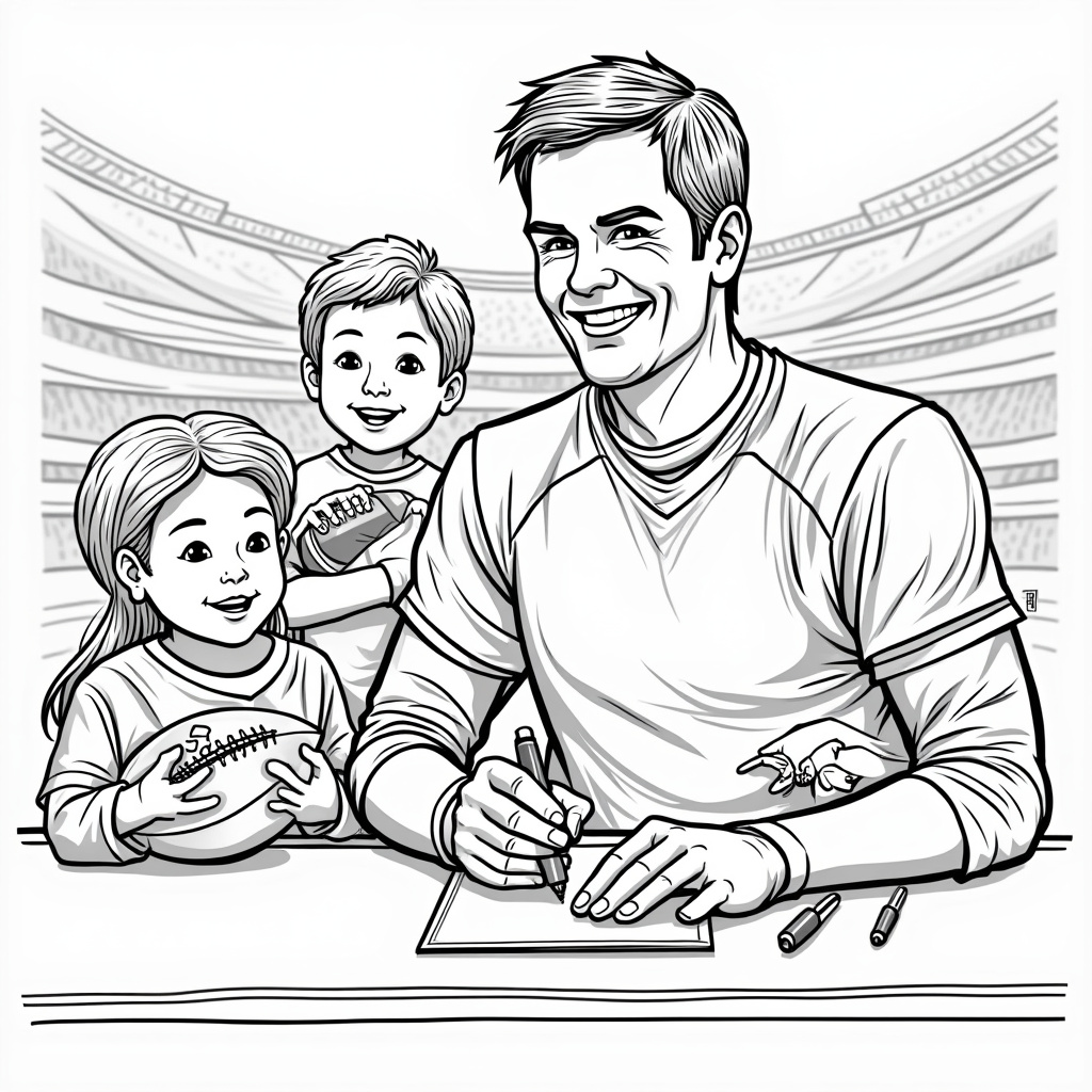 Tom Brady Coloring Pages - Page 4