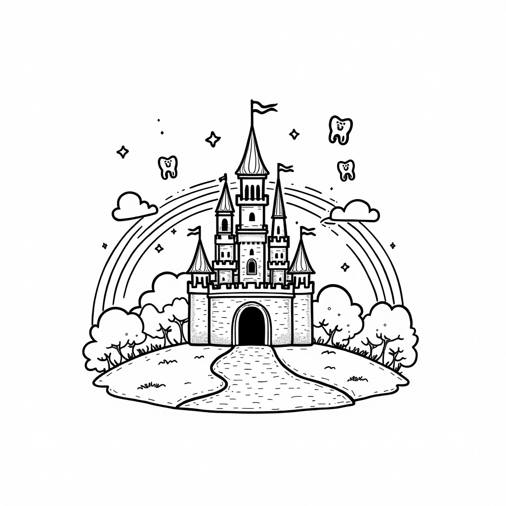 Tooth Fairy Coloring Pages - Page 3