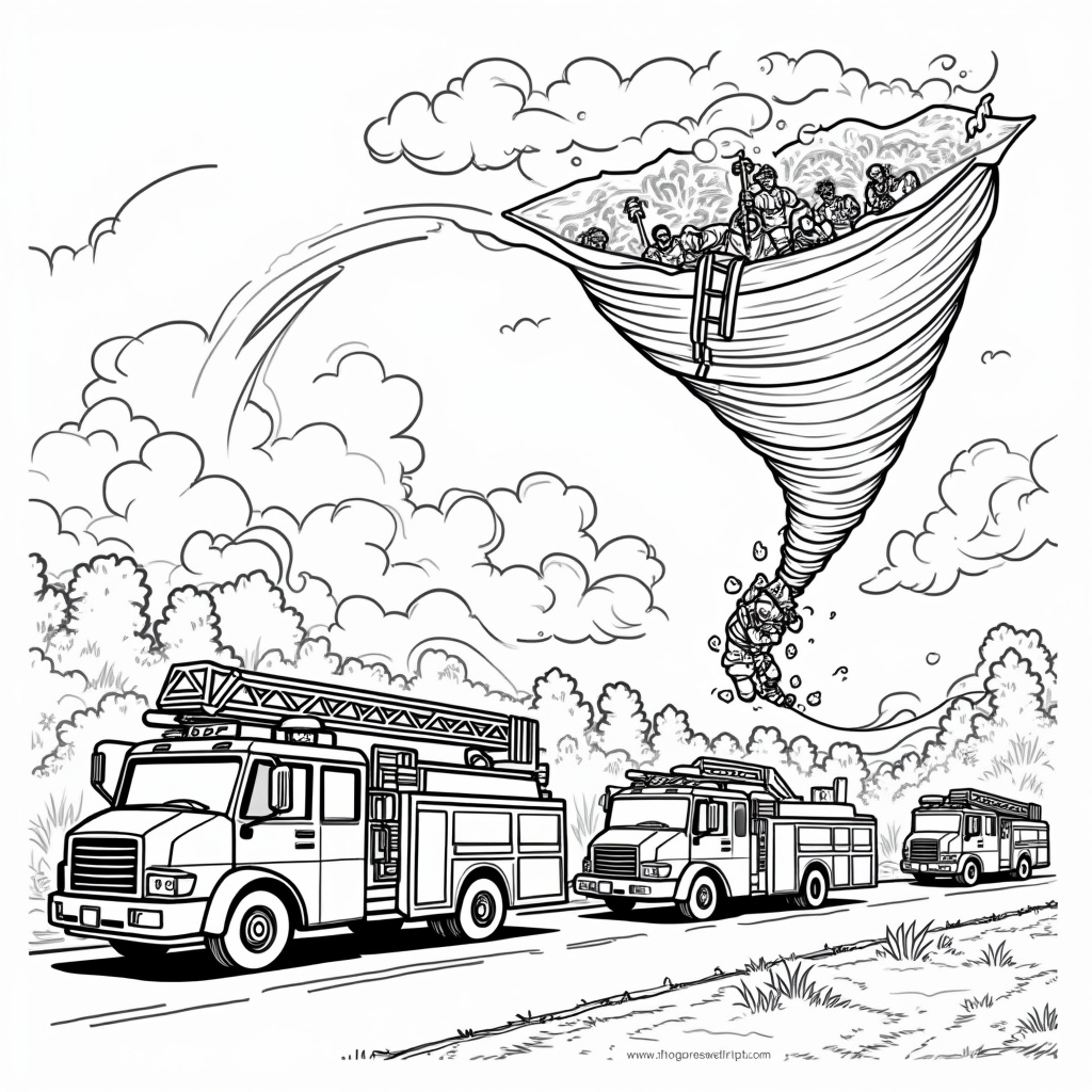 Tornado Coloring Pages - Page 4