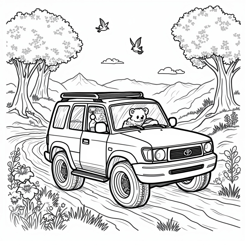 Toyota Coloring Pages - Page 1