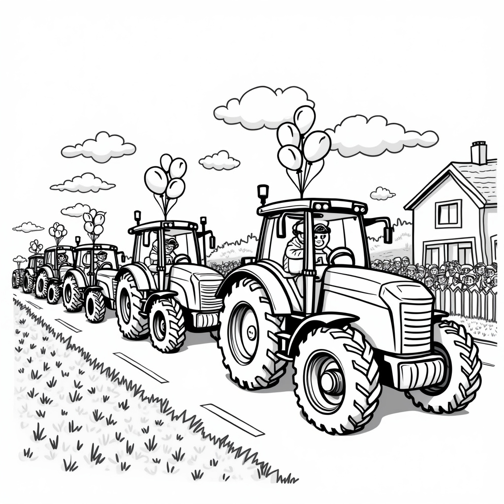 Tractor Coloring Pages - Page 2