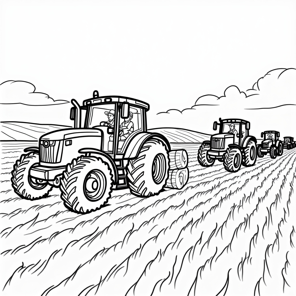 Tractor Coloring Pages - Page 3