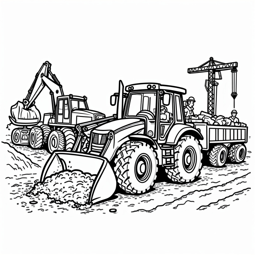 Tractor Coloring Pages - Page 5