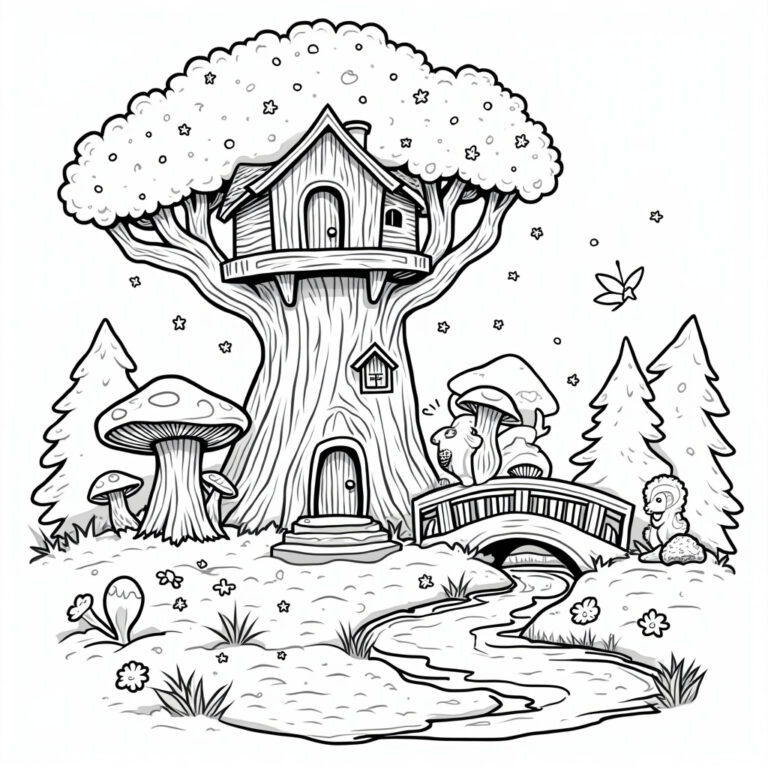 Tree Coloring Pages - Page 1