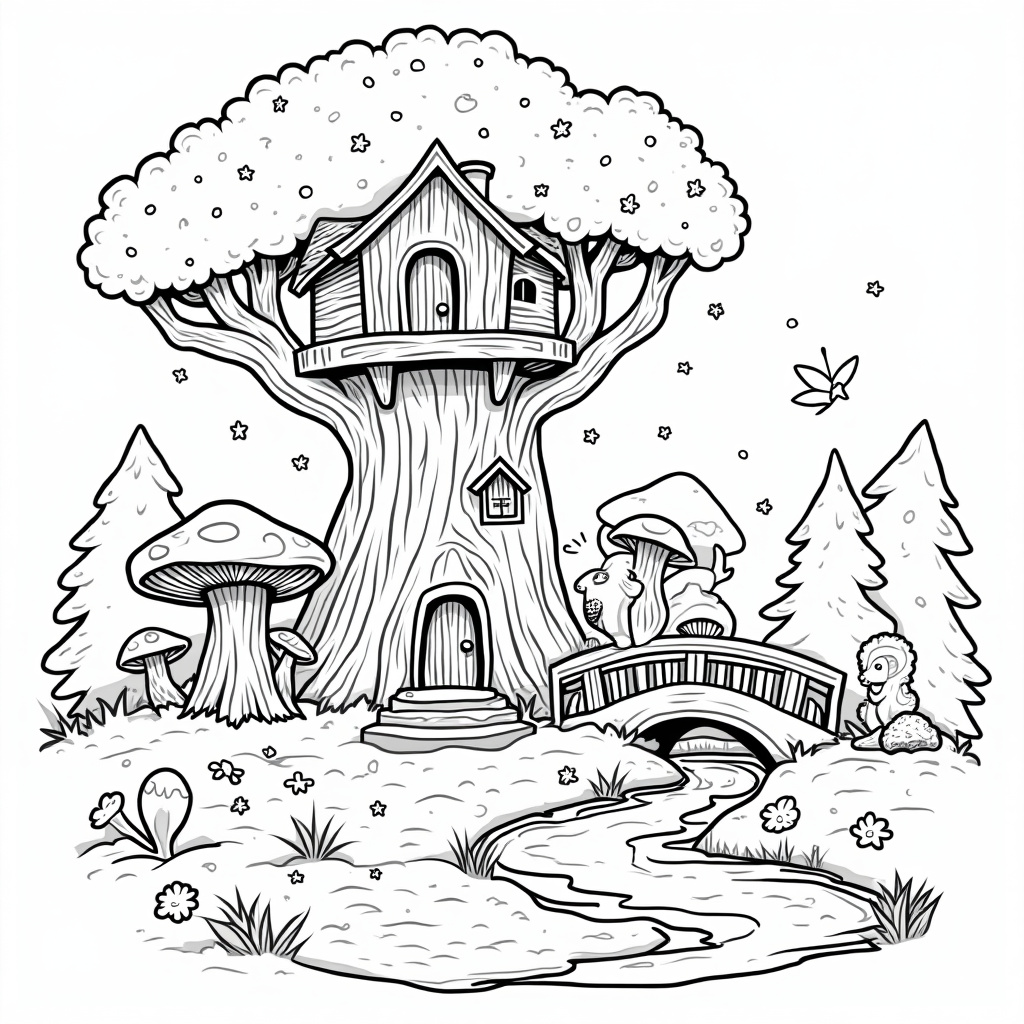 Tree Coloring Pages - Page 1