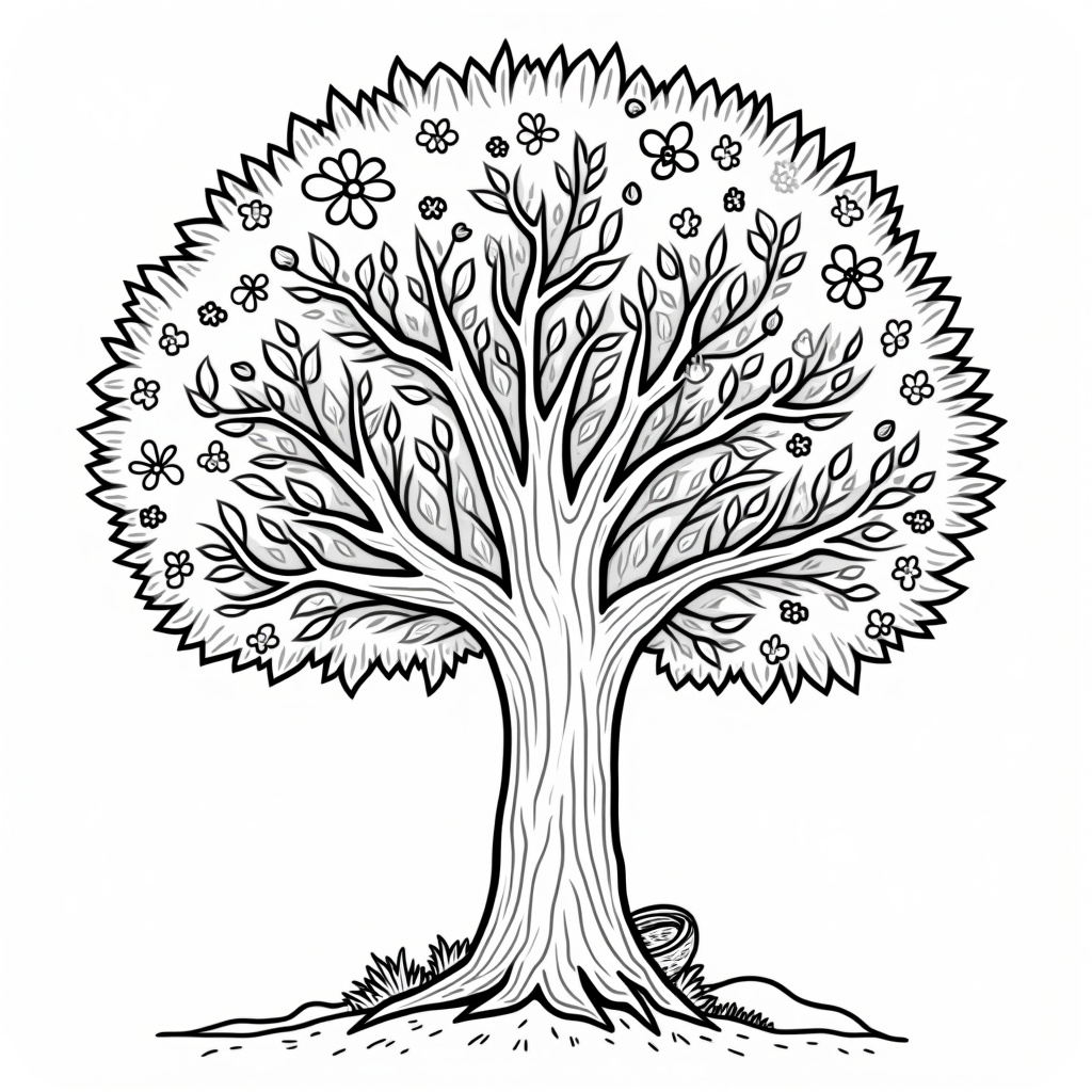 Tree Coloring Pages - Page 3