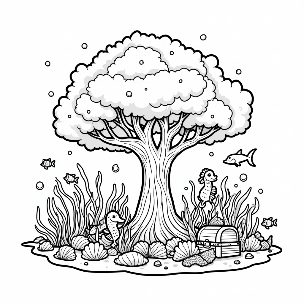 Tree Coloring Pages - Page 4