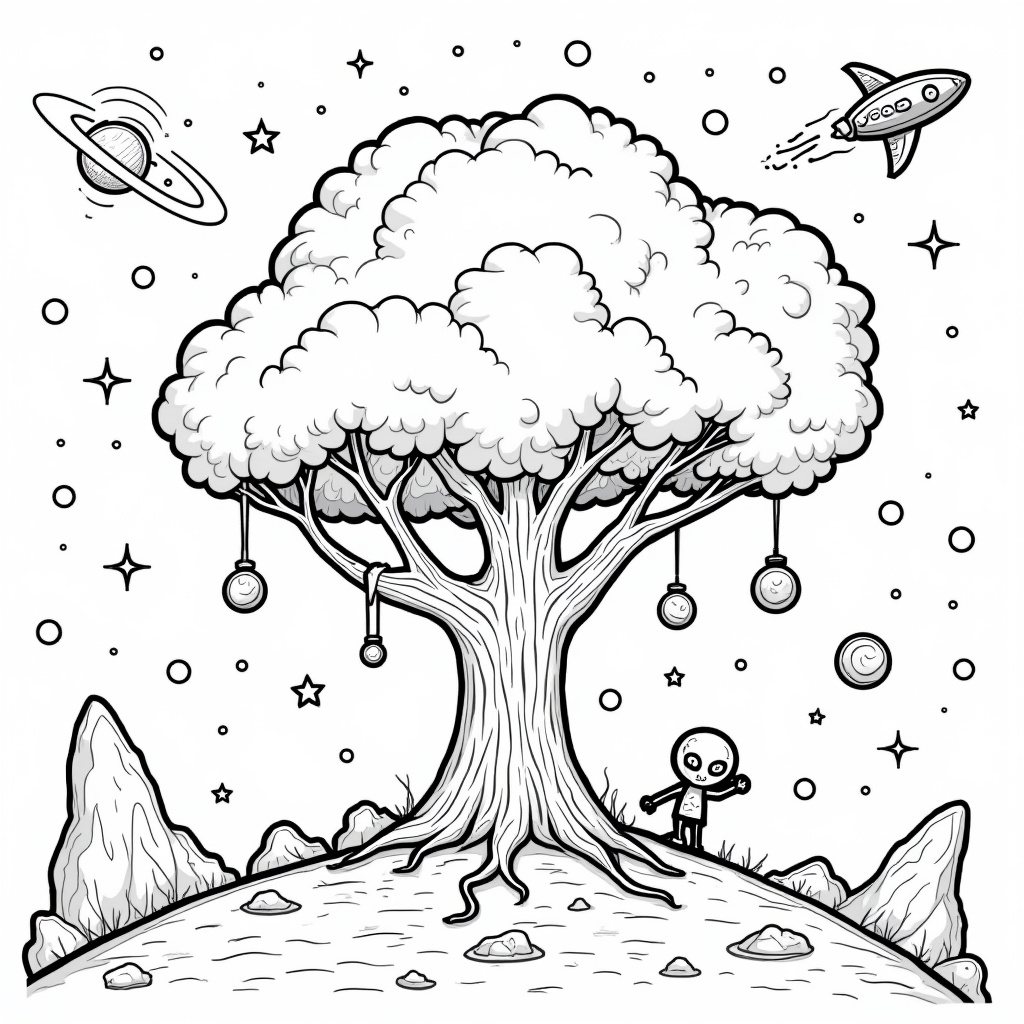 Tree Coloring Pages - Page 5