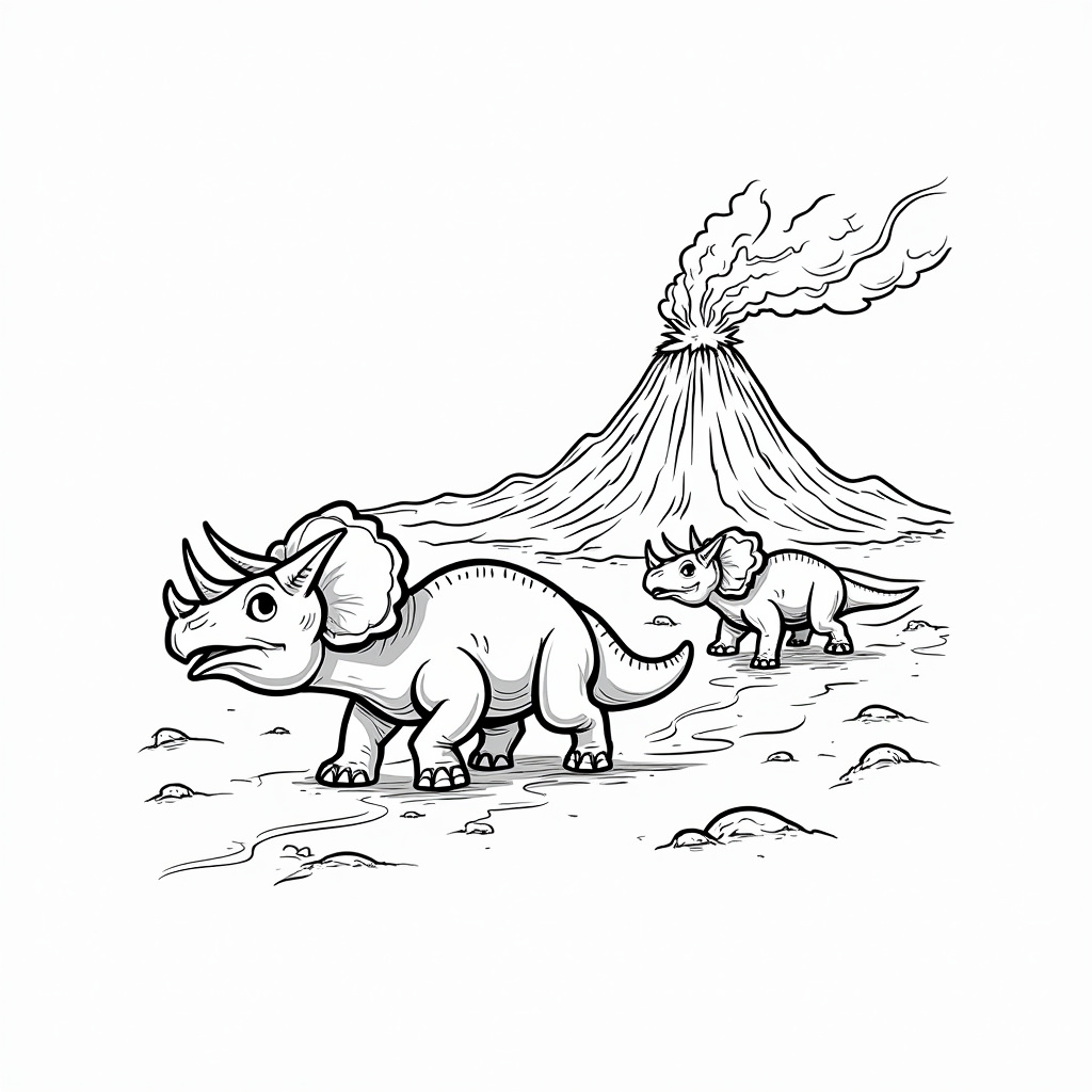 Triceratops Coloring Pages - Page 4