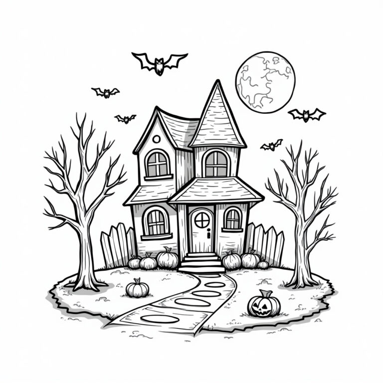 Trick-Or-Treat Coloring Pages - Page 1