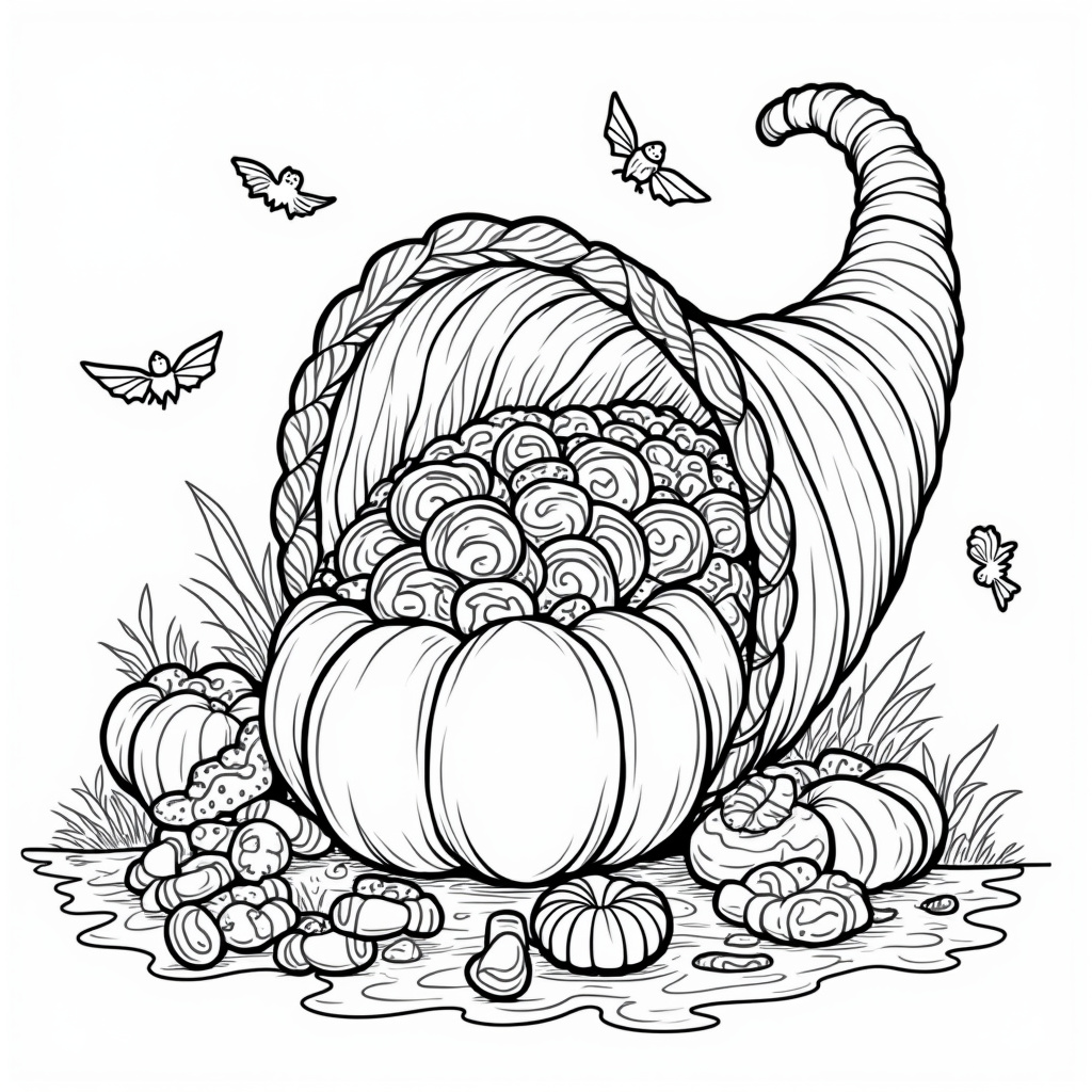 Trick-Or-Treat Coloring Pages - Page 3
