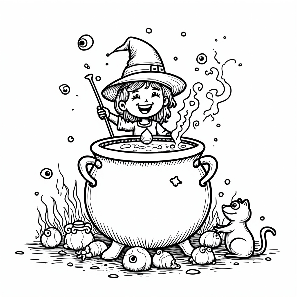 Trick-Or-Treat Coloring Pages - Page 5