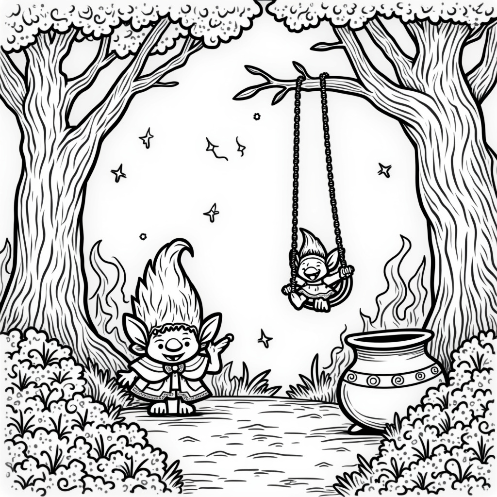 Trolls Coloring Pages - Page 2