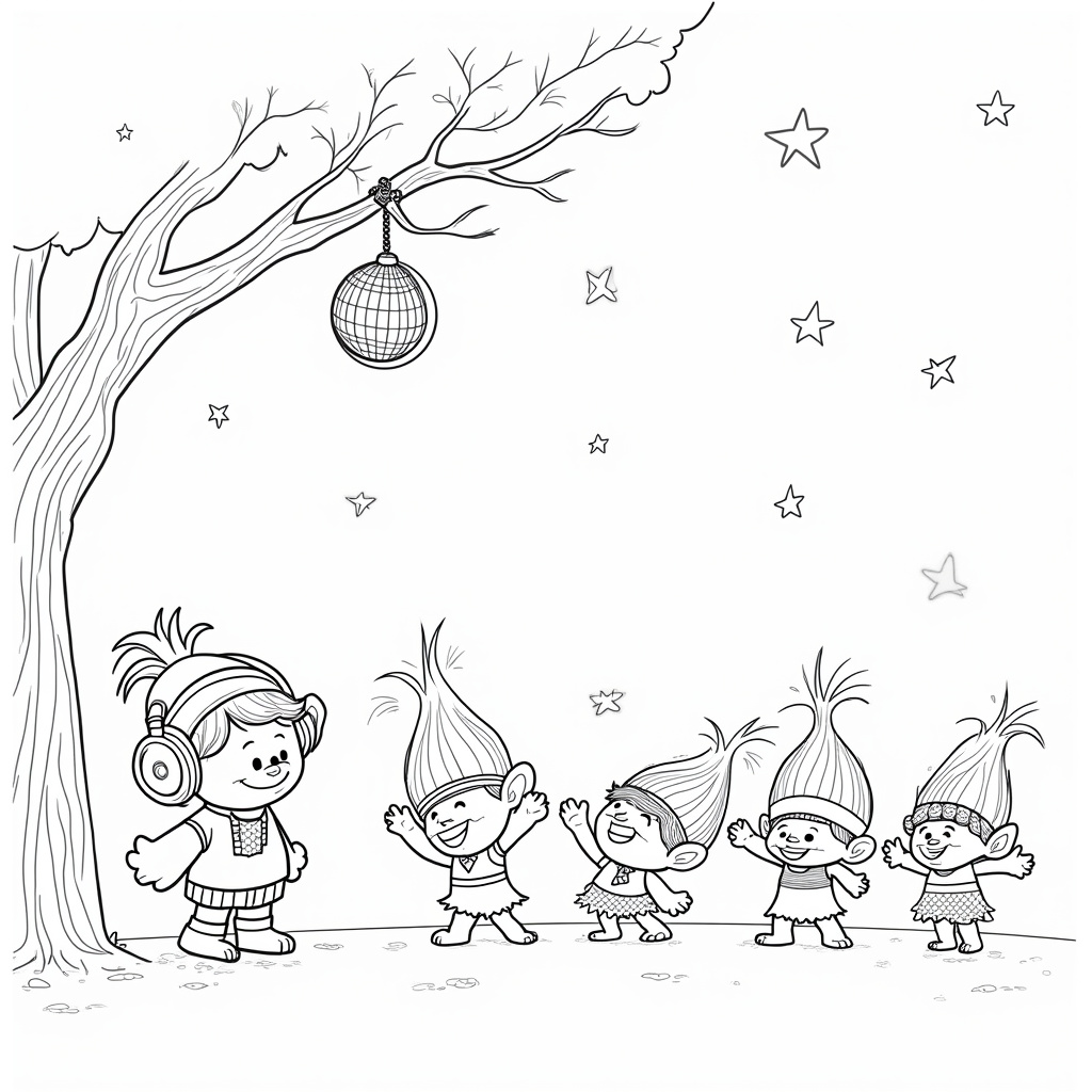 Trolls Coloring Pages - Page 3