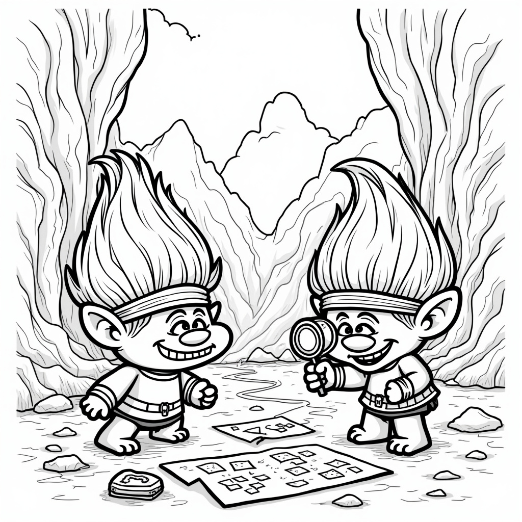 Trolls Coloring Pages - Page 4