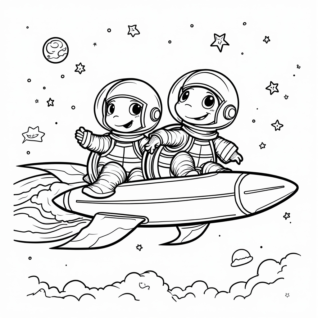Turtle Coloring Pages - Page 4