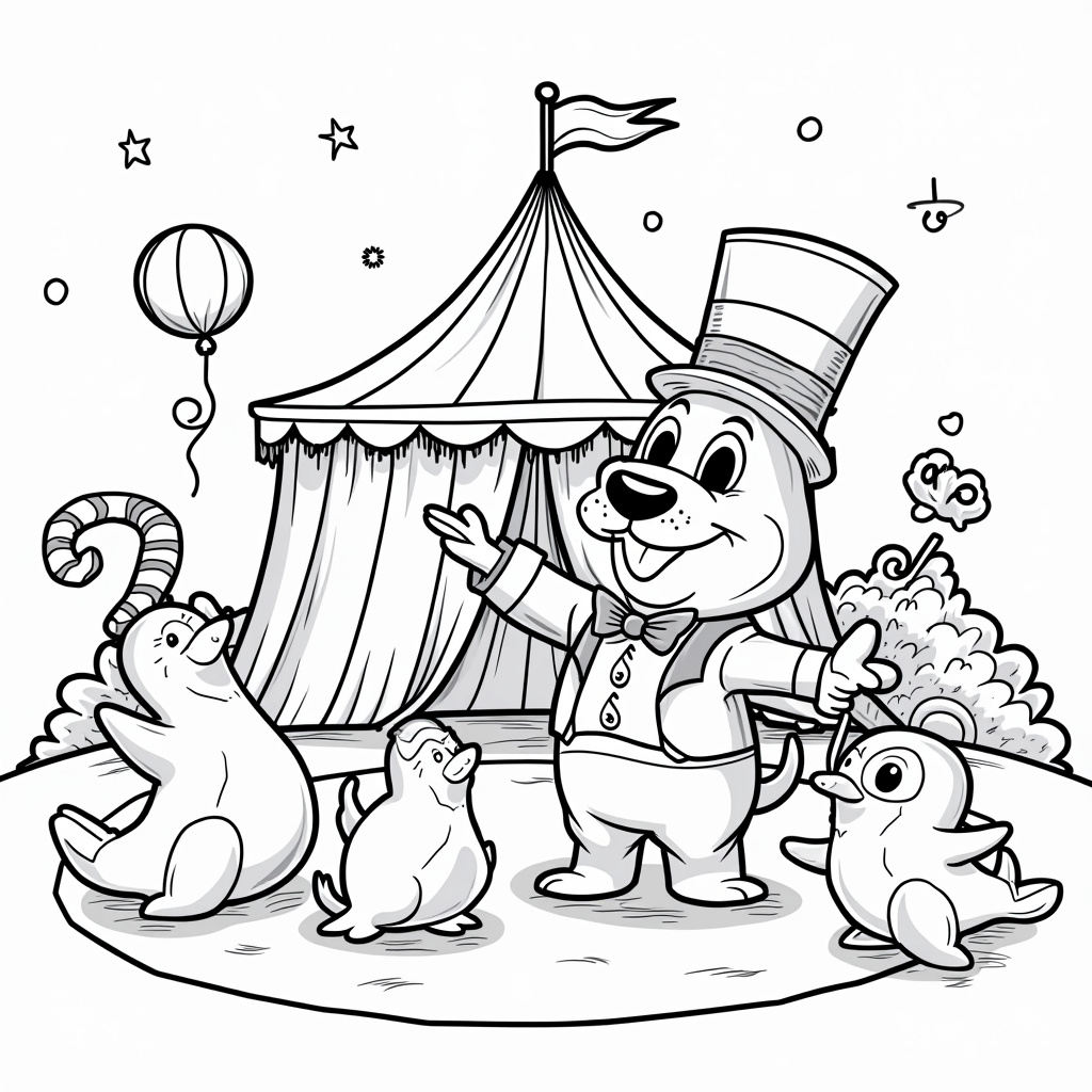 Tuxedo Sam Coloring Pages - Page 4