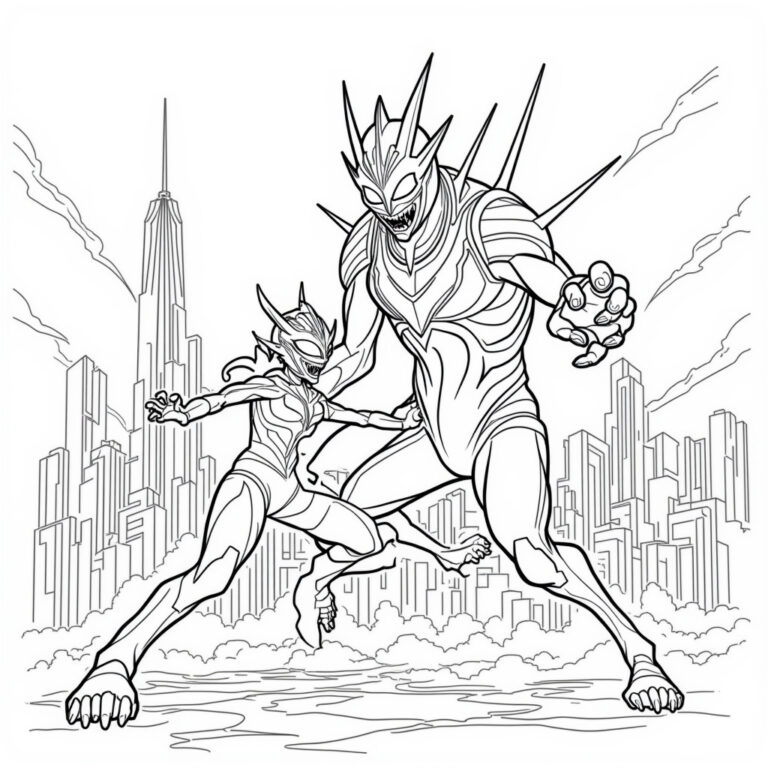 Ultraman Coloring Pages - Page 1