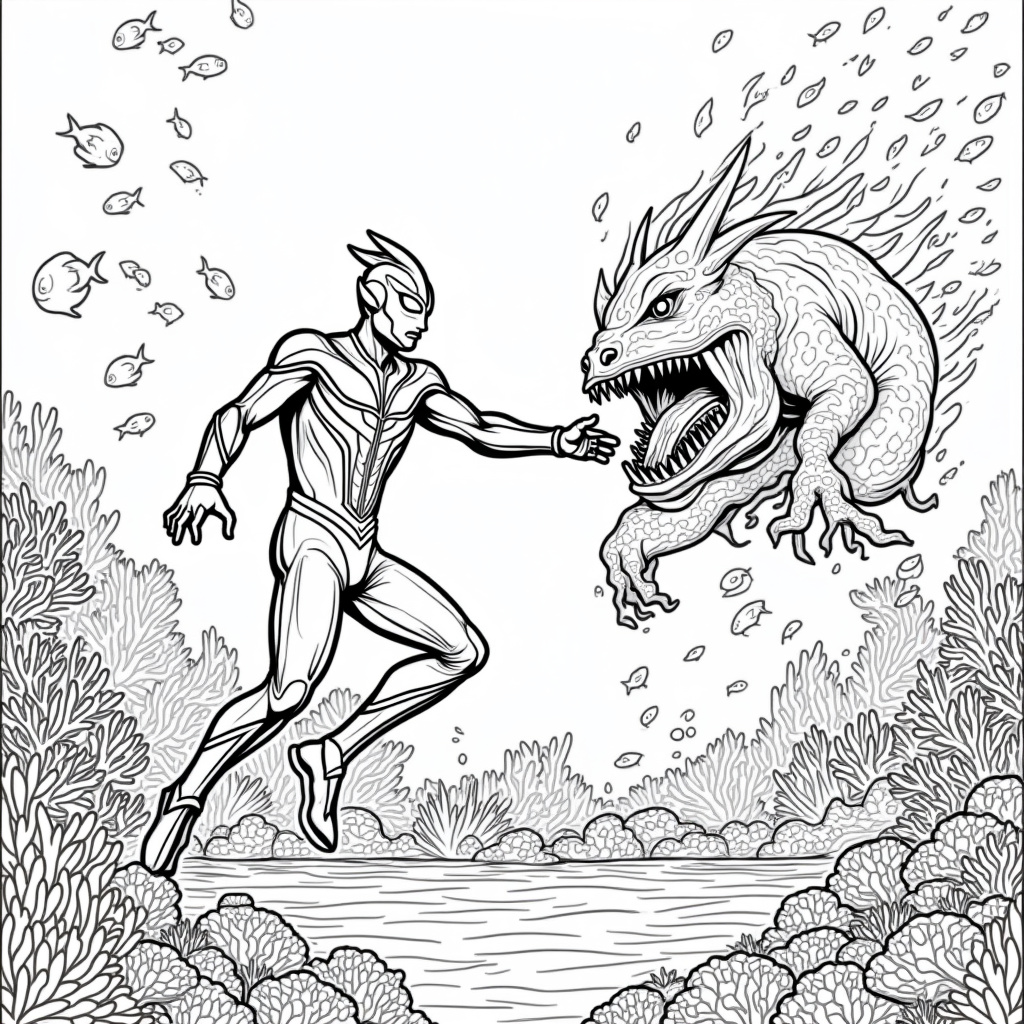 Ultraman Coloring Pages - Page 5