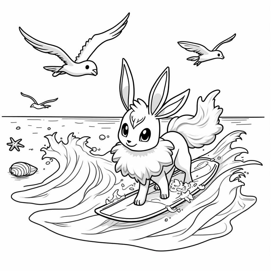 Vaporeon Coloring Pages - Page 2