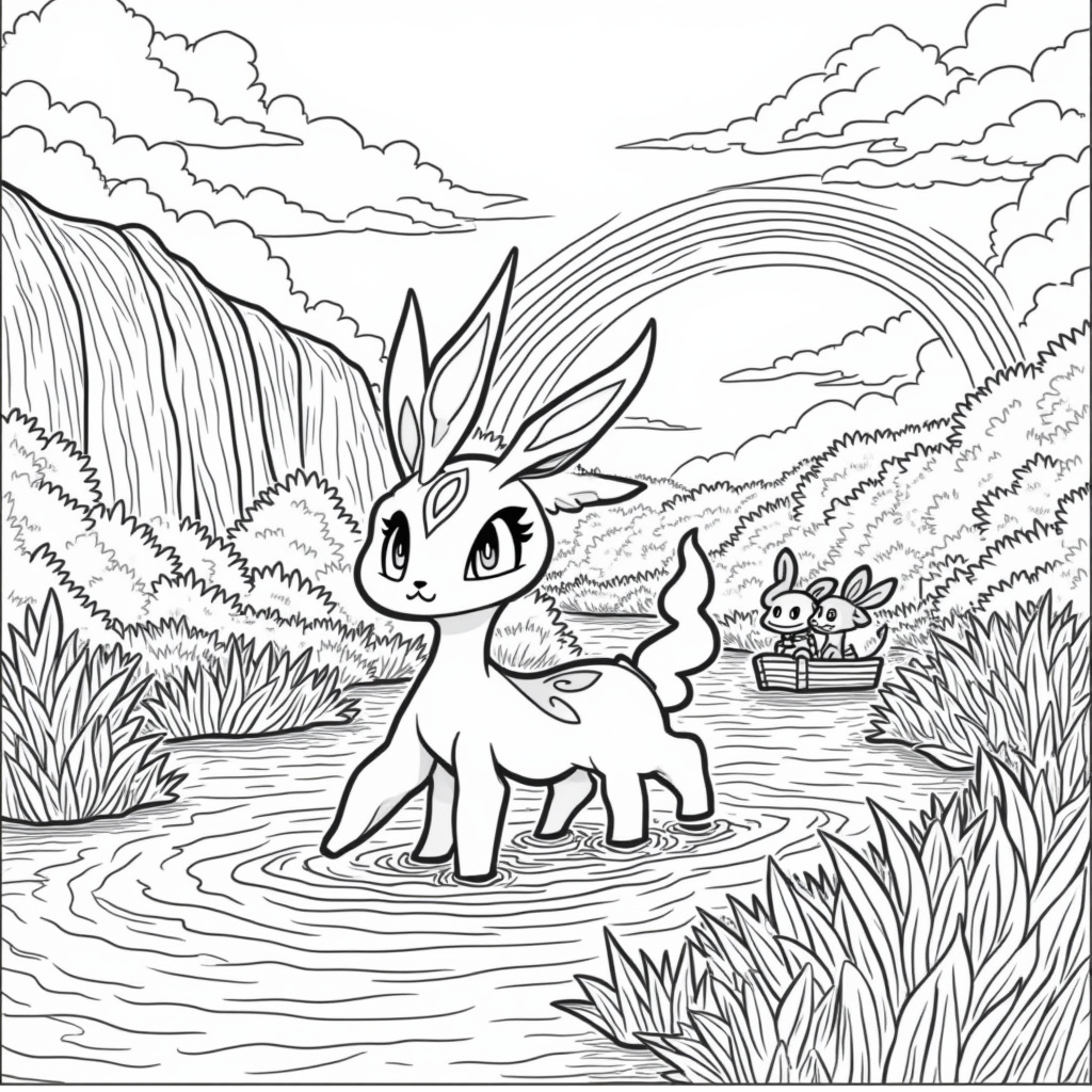 Vaporeon Coloring Pages - Page 5