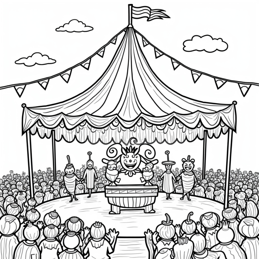 Vegetable Coloring Pages - Page 4