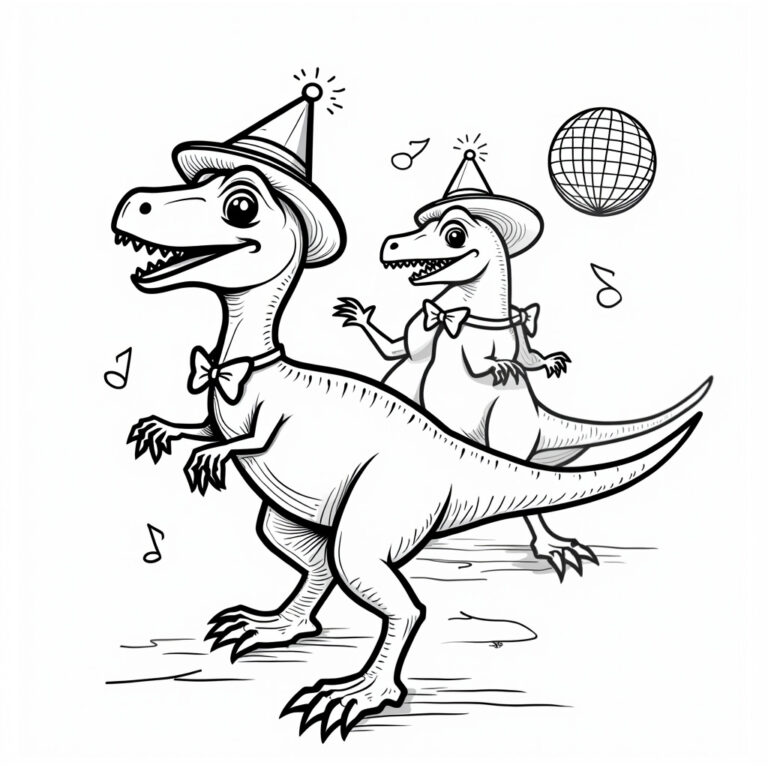 Velociraptor Coloring Pages - Page 1