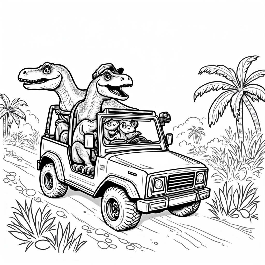 Velociraptor Coloring Pages - Page 2