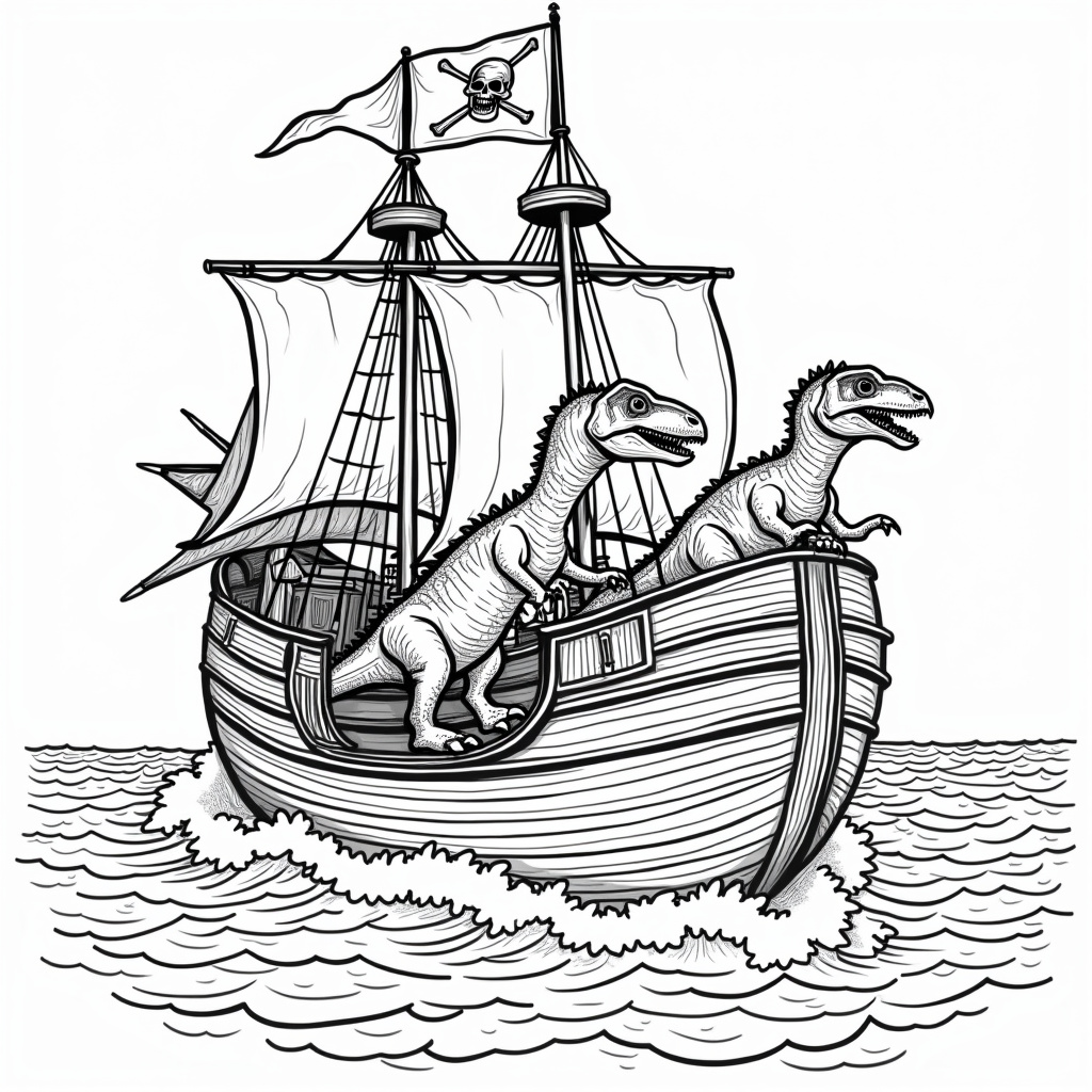 Velociraptor Coloring Pages - Page 4