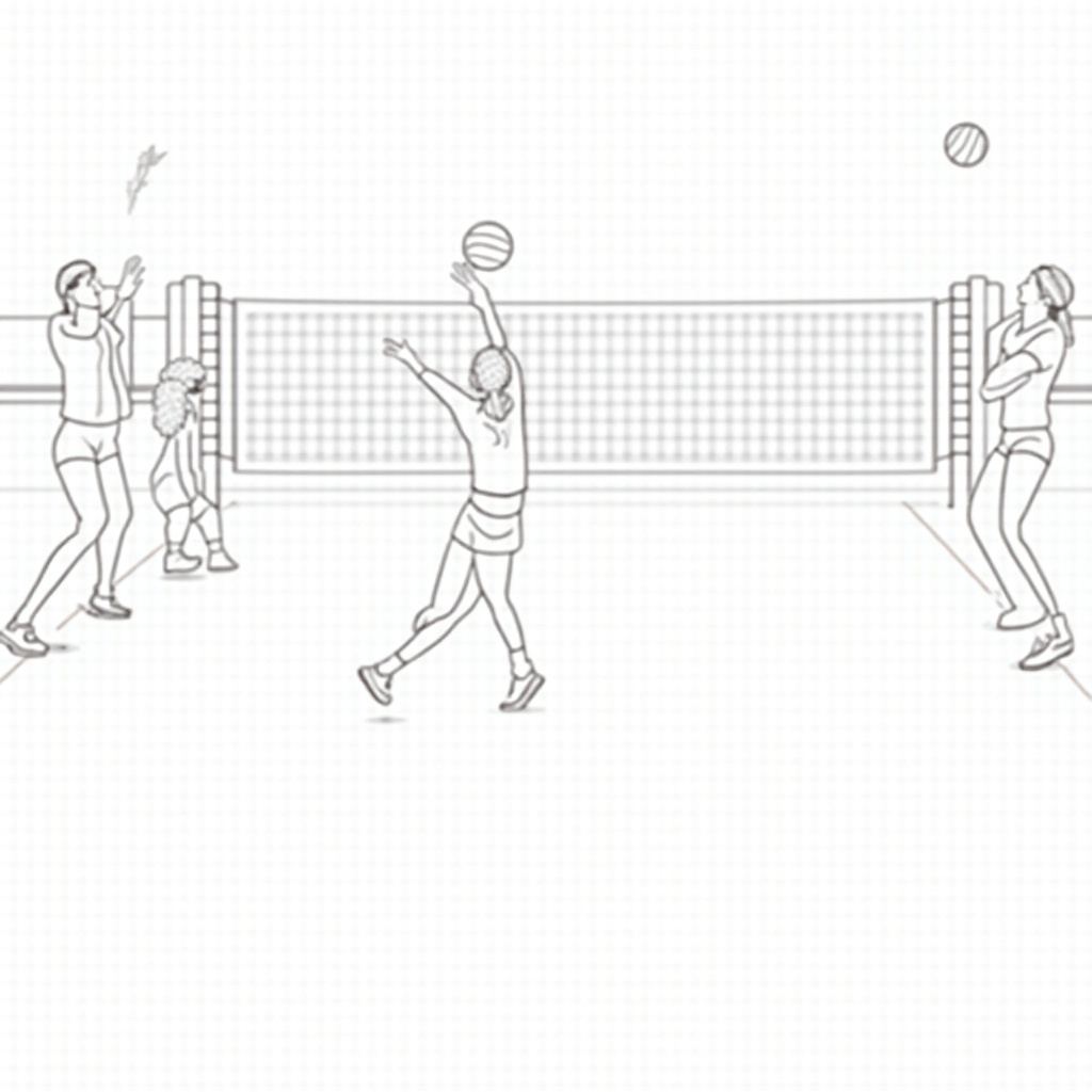 Volleyball Coloring Pages - Page 2