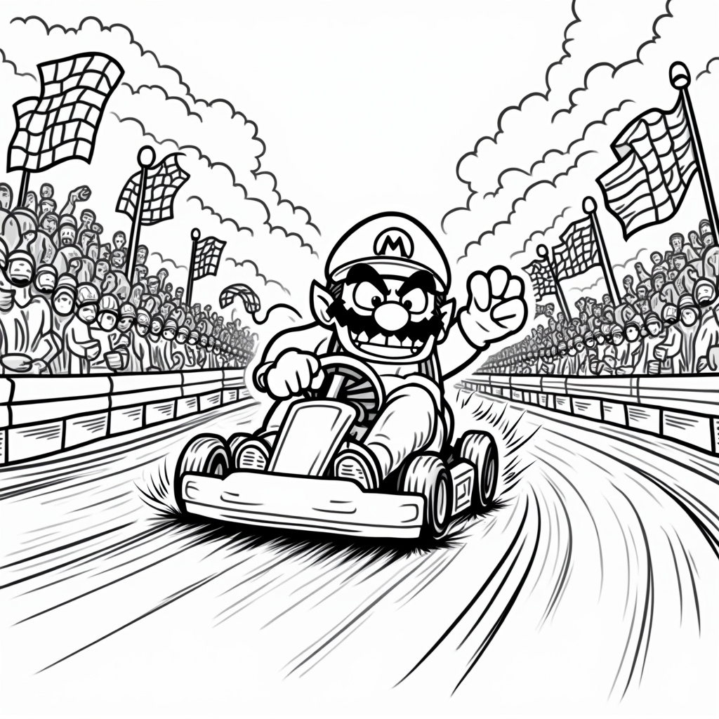Wario Coloring Pages - Page 2