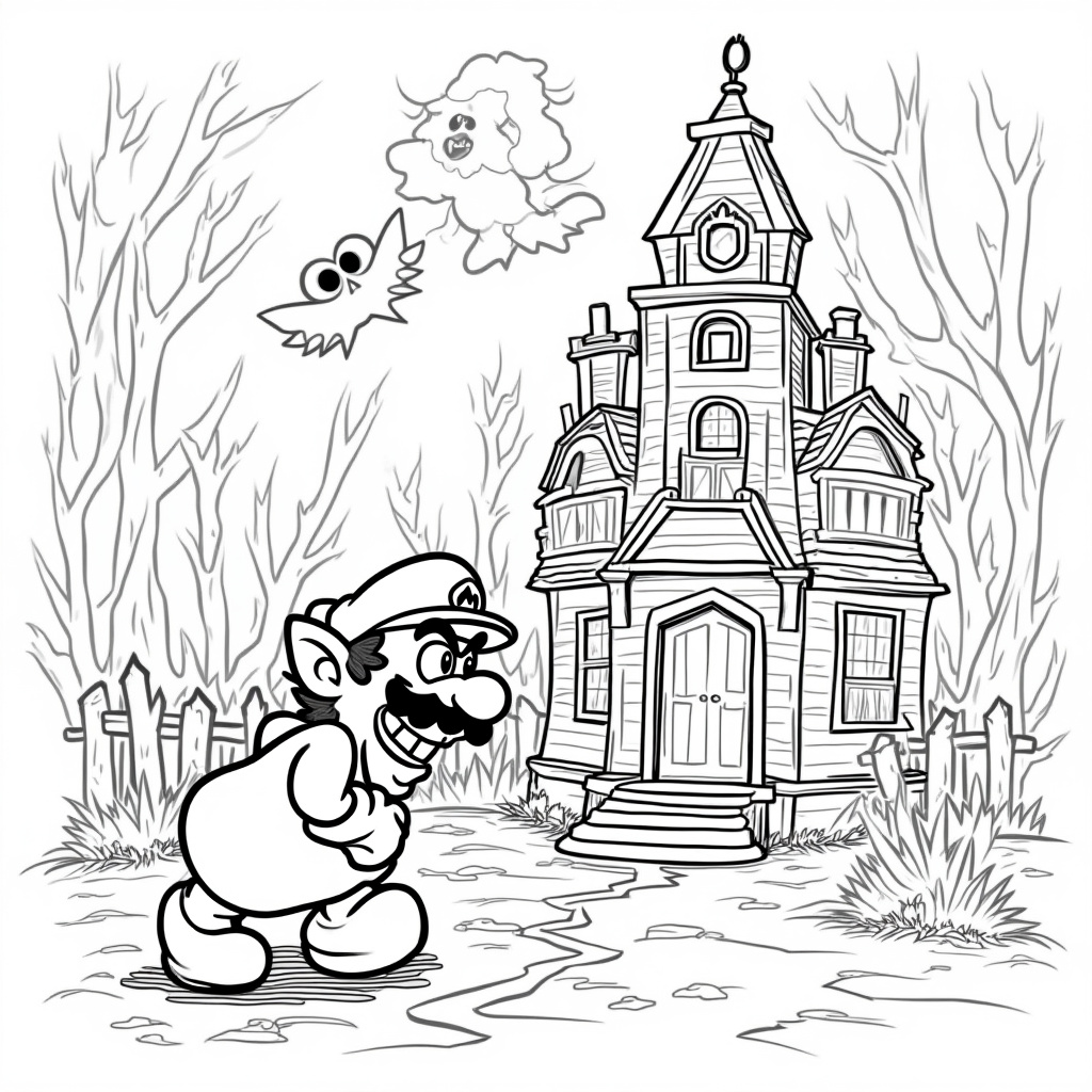 Wario Coloring Pages - Page 4