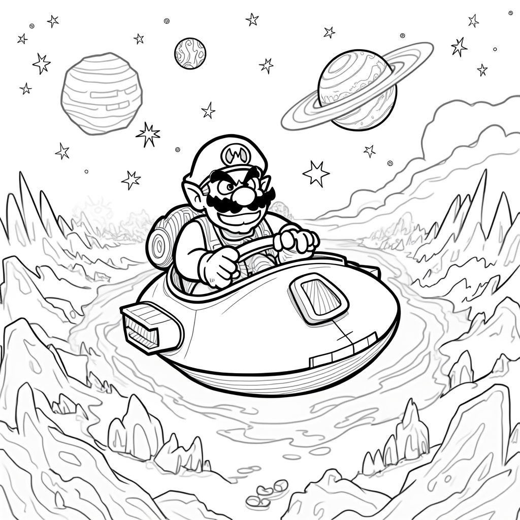 Wario Coloring Pages - Page 5